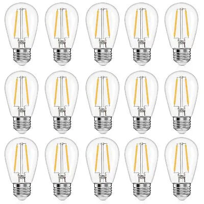 S14 E26 LED Light Bulbs 20 Watt Equivalent Vintage Edison Bulb Warm White 2700K • $12.08