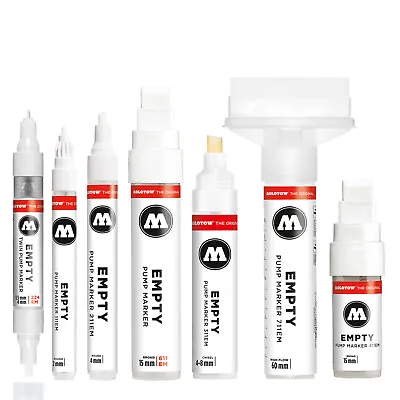 Molotow Empty Pump Marker Range - Multi Size Refillable Pen - For Ink & Paint • $6.15