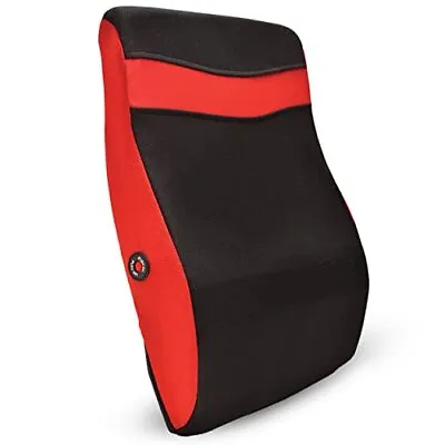 Back Massaging Vibrating Pillow - Back Therapy Massager Lumbar Posture Car (Red) • $29.97