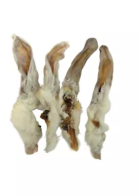 Rabbit Ears With Fur Hypoallergenic Dog Treat 100% Natural Chew High In Protein • £25.99