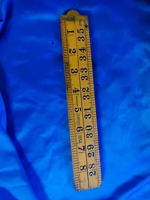 $24.44 • Buy Boxwood Brass 4 Fold 36  Rule Ruler J Rabone & Sons Glaziers Work Tool