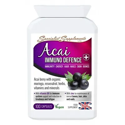 £14.97 • Buy Acai Immuno Defence V2 100 Caps Concentrated Antioxidant And Immunity Formula