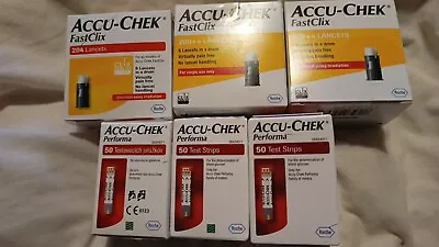 Accu-Chek FastClix 612 Lancets. Brand New. Long Dates & 150 Testing Strips  • £22.99