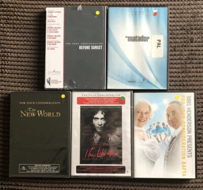£9.95 • Buy 5 For Your Consideration DVD Award Screeners Bundle BAFTA, Independent Film Etc