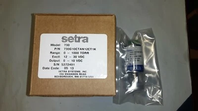 $212.99 • Buy New Setra 730G10CTAN12CT1K Vacuum Transducer