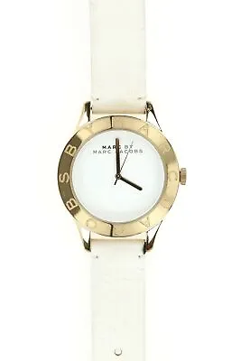 Marc By Marc Jacobs MBM1201 Rose Gold Toned White Leather Watch 137983 • $84.15