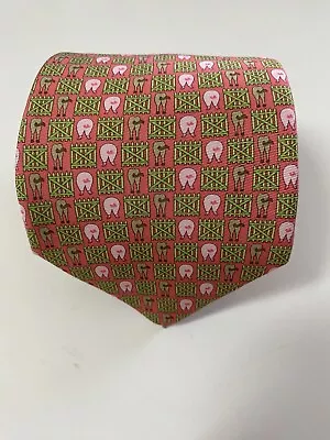 Peter Blair Men's Tie 100% Silk  Made In  Usa Novelty Print Tail Gate Pig Horse • $15