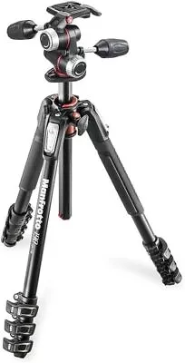 MANFROTTO Professional Tripod 190 Series Aluminum 4 Steps + RC2 With RC2 3W • $493.75