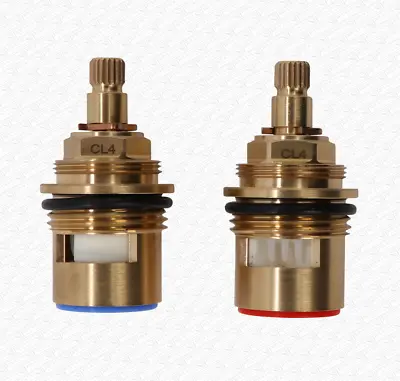 3/4  Bath Tap CL4 / A2 Ceramic Disc Tap Cartridge Valves 20 Spline X 7.6mm PAIR • £13.99