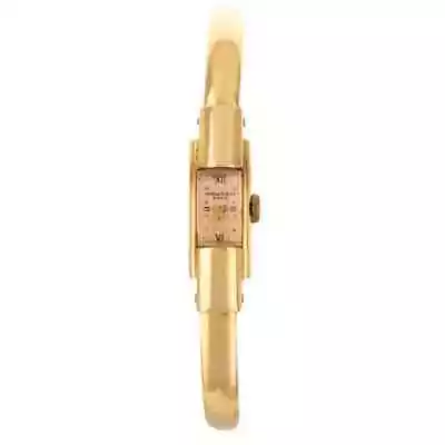 Baume And Mercier Vintage Ladies Bracelet Cuff Watch - 18k Rose Gold • $3000