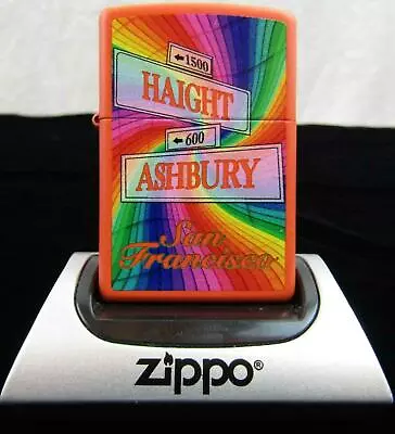 Retired Orange San Francisco Haight Ashbury Tie Dye Zippo Lighter  • $34.95