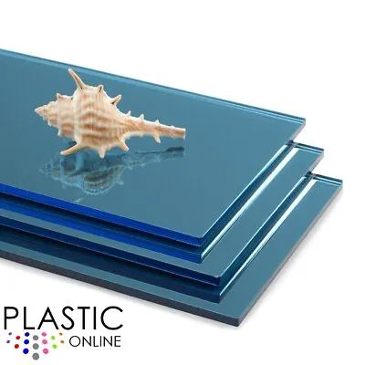 £0.99 • Buy Blue Mirror Sheet Perspex Plastic Safety Mirror Plaskolite Acrylic Mirror