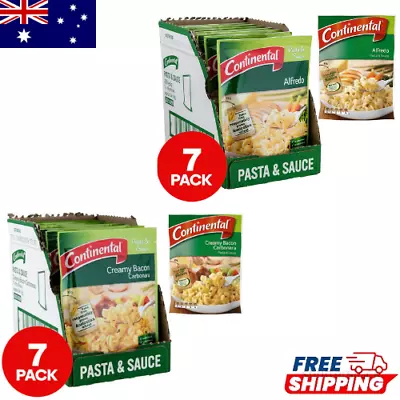 Continental Pasta & Sauce Creamy Bacon Carbonara 85g X 7 Grocery Bulk Pack* • $19.09