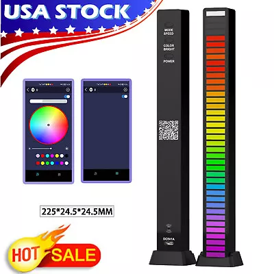 RGB Car LED Light Sound Voice Activated Rhythm Pickup Music Lamp Tube Bar US • $16.73