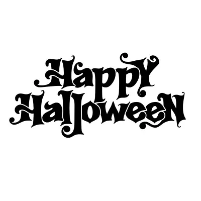 Happy Halloween Sticker Window Decal Spooky Kids Party Decorations • £3.49