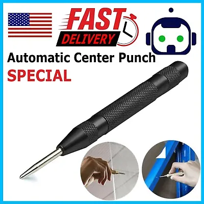 Super Strong Automatic Centre Punch Adjustable Spring Loaded Metal Drill TooL • $4.75