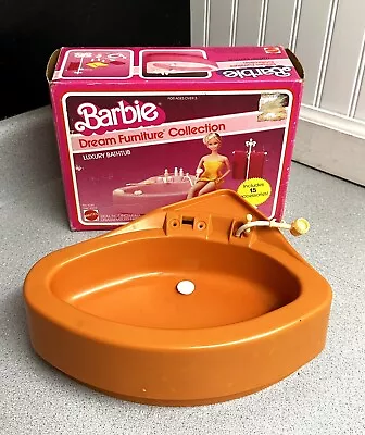 Barbie Dream House Corner Tub Spa Bathtub Vintage Mattel 1982 W/ Original Box • $29.99