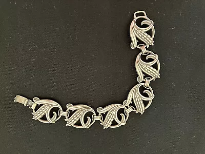 DANECRAFT Sterling Silver - Vintage Wheat Chain Bracelet • $98