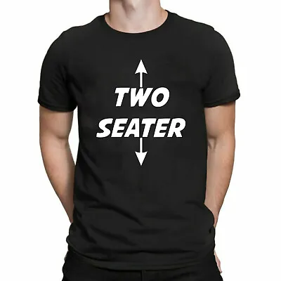 £6.49 • Buy Two Seater Mens T Shirt Funny Rude Offensive Joke Slogan Unisex Top Tee Gift