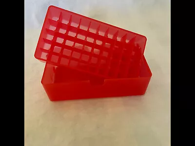 MTM Plastic Ammo Boxes E-50-38-29 .38/.357/.380 Red Clear Slip On Lid • $2.50