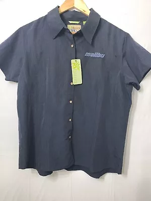 NWT CubaVerá Malibu Boats Shirt Navy Blue Women’s Size XL • $23.74