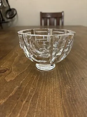 Orrefors Swedish Crystal Bowl Hand Signed And Numbered Pure Crystal 5 X 3 1/2” • $39.90