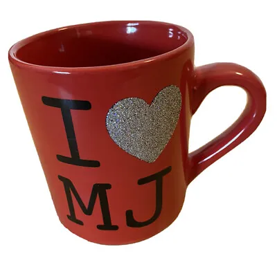 I Heart MJ Michael Jackson Coffee Cup Mug Red Love • $21.95