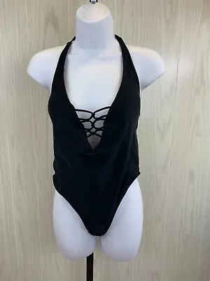 Volcom Simply Solid One-Piece Swimsuit Women's Size 12W Black NEW MSRP $80 • $19.99