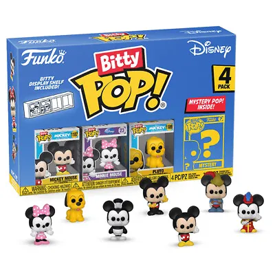 Funko Bitty Pop Disney Mickey Mouse 4 Pack Miniature Vinyl Figures • £15.99