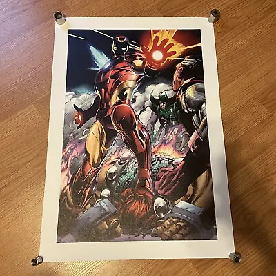 Marvel Comics  Iron Man/Thor #2  Limited Poster Giclee On Canvas By Scot Eaton • $133.40