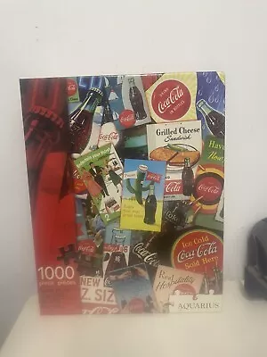 COCA COLA COLLAGE 1000 Piece 20  X 27  Jigsaw Puzzle NEW SEALED • $15