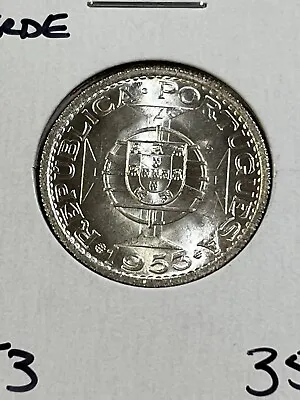 1953 Cape Verde 10 Escudos Silver Coin Low Mintage • $35