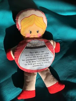 Vintage 1970's Gerber Flip A Face Little Red Riding Hood Story Rag Doll Book • £6