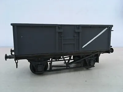 O Gauge Lima  B.R. Coal Wagon In Grey. (painted) With Diagonal White Stripe. • £18