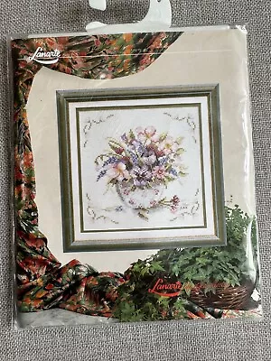 Lanarte Counted Cross Stitch Flower Bowl Bouquet #34232 • £11.50