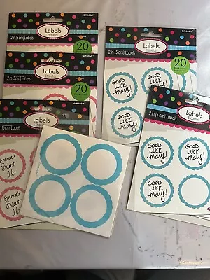 Blue & Pink Bundle  Party Bag Stickers - Candy Buffet Wedding Label Sweets • £0.99