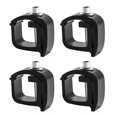 Aluminum Set Of 4 Mounting C-clamps For Non-Drilling Truck Rack Camper Shell • $21.90