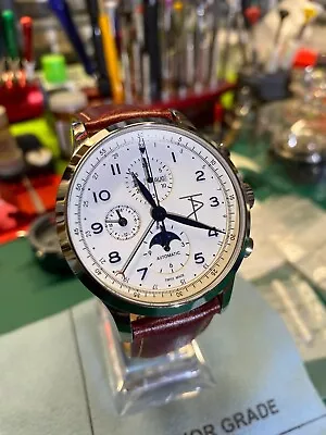 Gorgeous Swiss ETA 7751 Moon Phase With Chronograph Watch • $1999