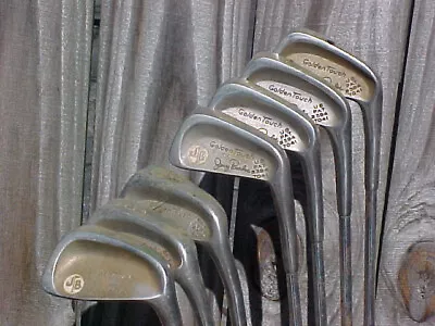 VINTAGE Jerry Barber Golden Touch Shankproof Golf Clubs Set Irons 3-PW ( No 7 ) • $35