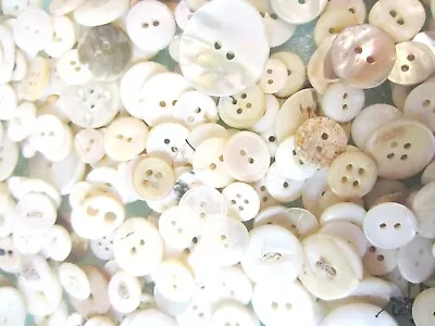 Lot Of 300 Mother Of Pearl Sewing Buttons- Sets - Singles - Mixed Sizes (#3) • $25