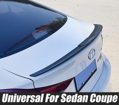 Gloss Black Universal Rear Trunk Spoiler Ducktail Lip For Hyundai Elantra Sonata • $33.53