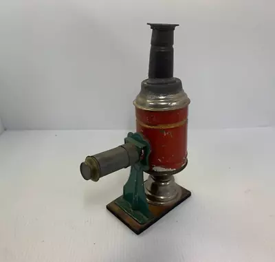 ANTIQUE MAGIC LANTERN SLIDE PROJECTOR 1890s WITH COLORED 6 SLIDES • $179.93