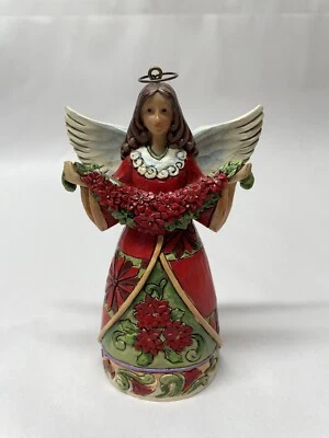 $15.99 • Buy 2015 Jim Shore Poinsettia Angel Christmas Beauty Figure