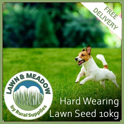 10KG Hard Wear Grass Seed Garden Lawns Sport Fields Paddocks Tough Fast Growing • £43