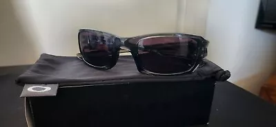 Oakley OO9238-05 Fives Squared Sunglasses Warm Grey Lenses Grey Smoke Frame New • $70