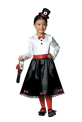 £9.99 • Buy Child Victorian Nanny Girls Fancy Dress World  Book Day Kids Costume Age 3-4 Yrs