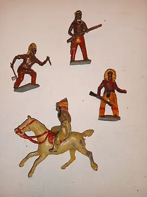 Vintage Cast Metal Toy Figure Indians • $15