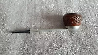 Vintage Falcon England Tobacco Smoking Pipe With Aluminum Metal Stem - Estate • £22.95