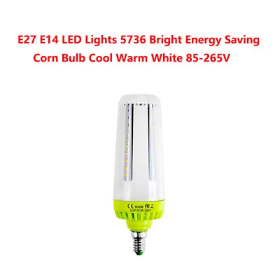  E27 E14 LED Lights 5736 Bright Energy Saving Corn Bulb Cool Warm White 85-265V • $66.09