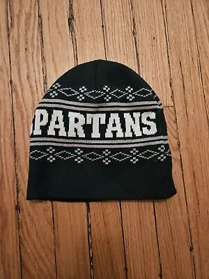 Michigan State Spartans Beanie Winter Knit Hat Cap Green Vintage Classic • $5